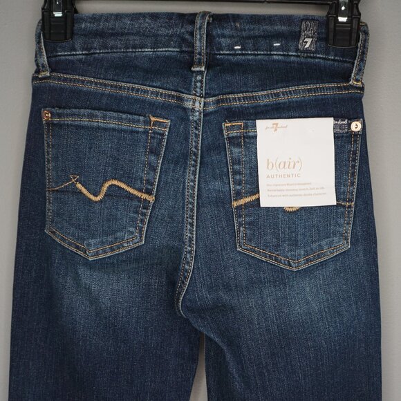 New 7 for all Mankind Kimmie Straight leg B(air) jeans size 23 - Picture 10 of 15